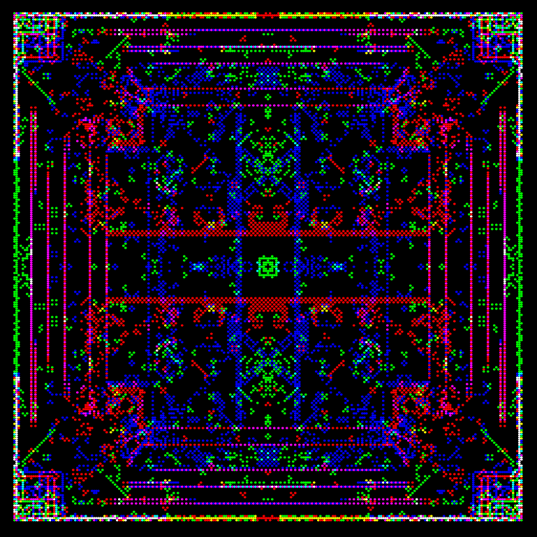 octomatonRGB #154 static NFT preview