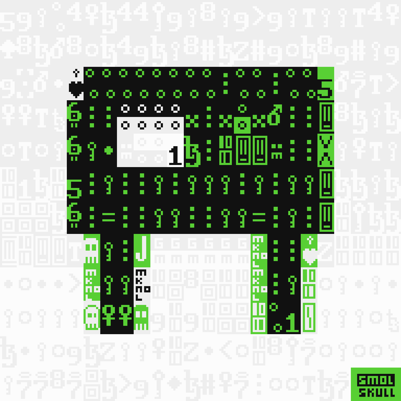 ASCII-SMOLSKULL #408 static token preview