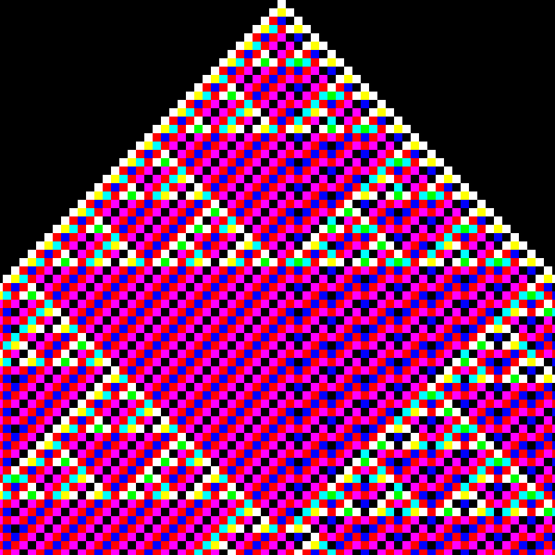 RGB Elementary Cellular Automaton #12 static token preview