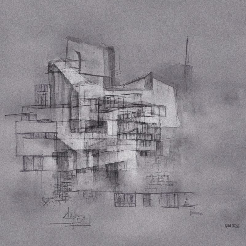 Impossible Neuro-Architecture #124 static NFT preview
