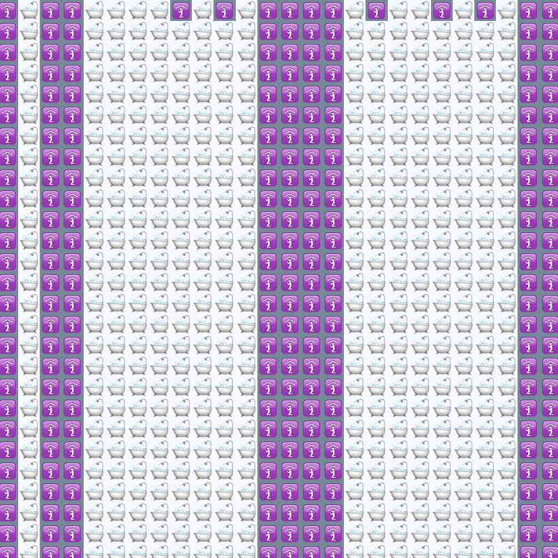 Elementary Cellular Emoji Automata #380 static NFT preview