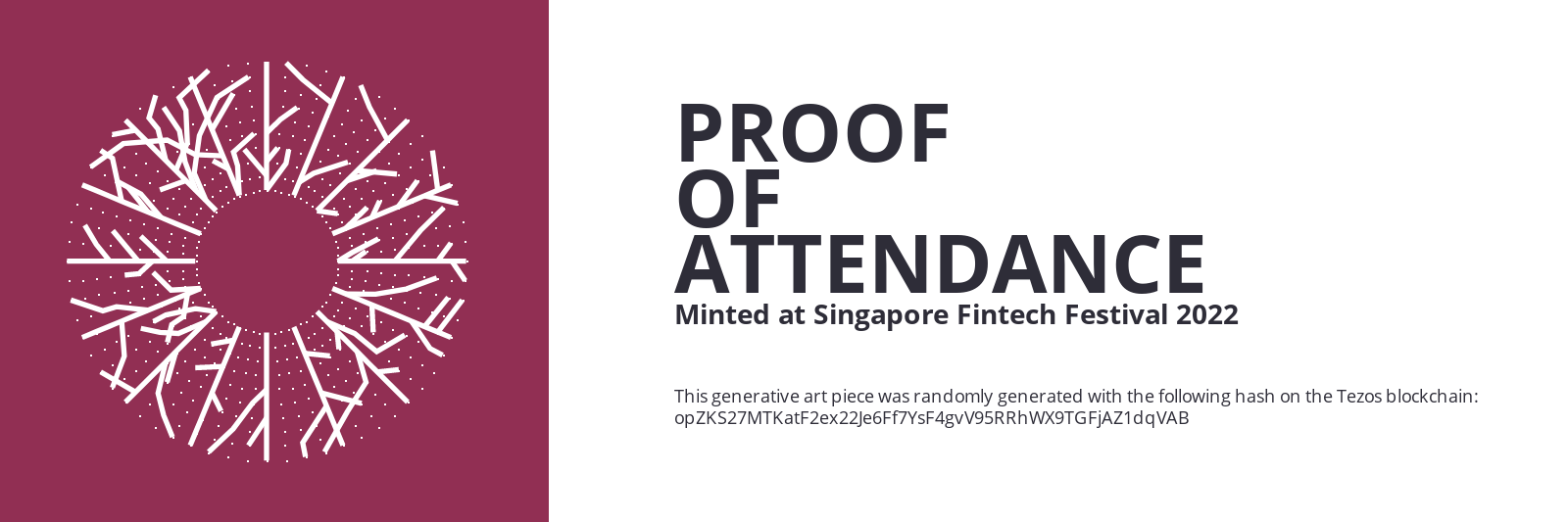 SFF2022 Proof of Attendance Token #428 static token preview