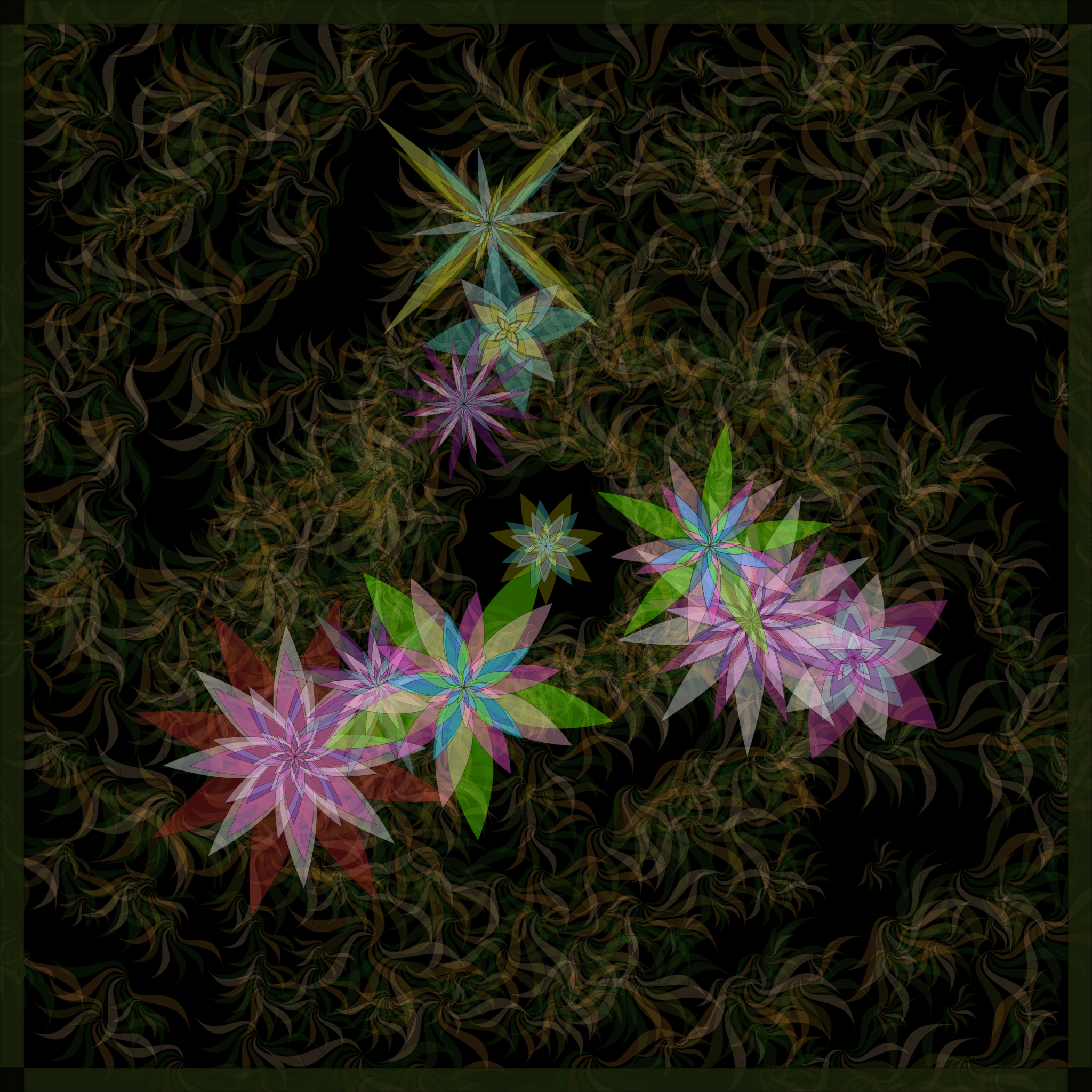 Bezier Garden #131 static NFT preview