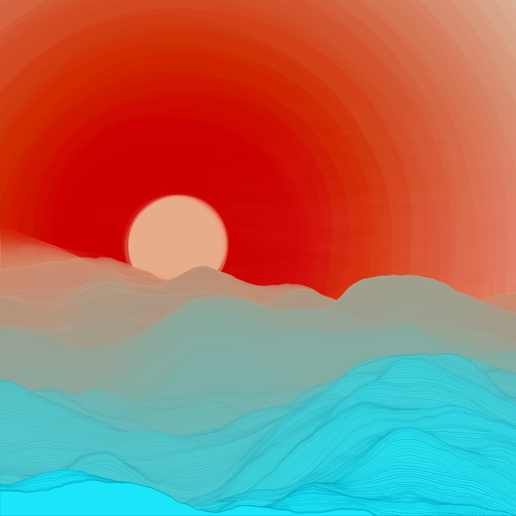 Valley at Dawn #90 static NFT preview