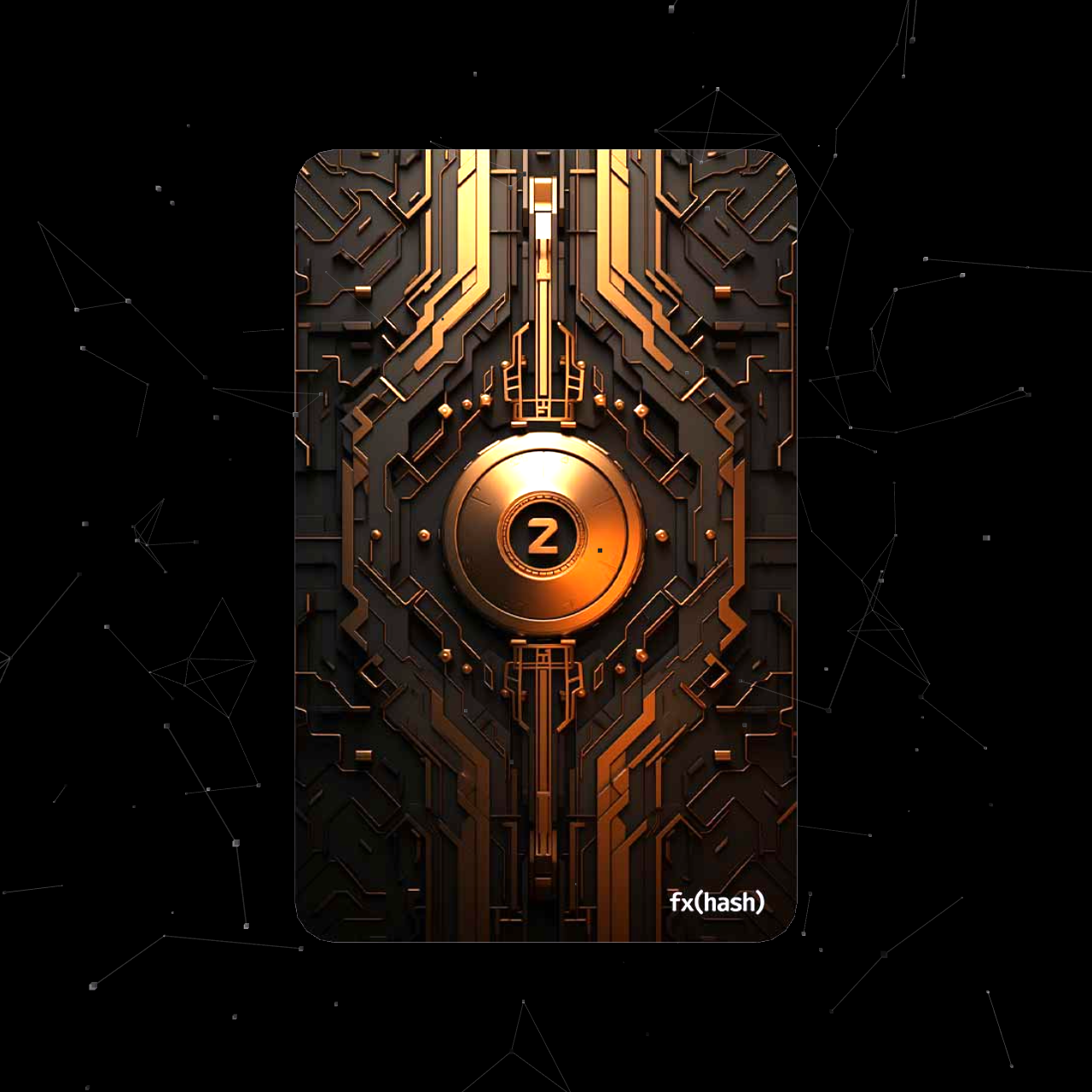 FXHash 2.0 Card #445 static NFT preview