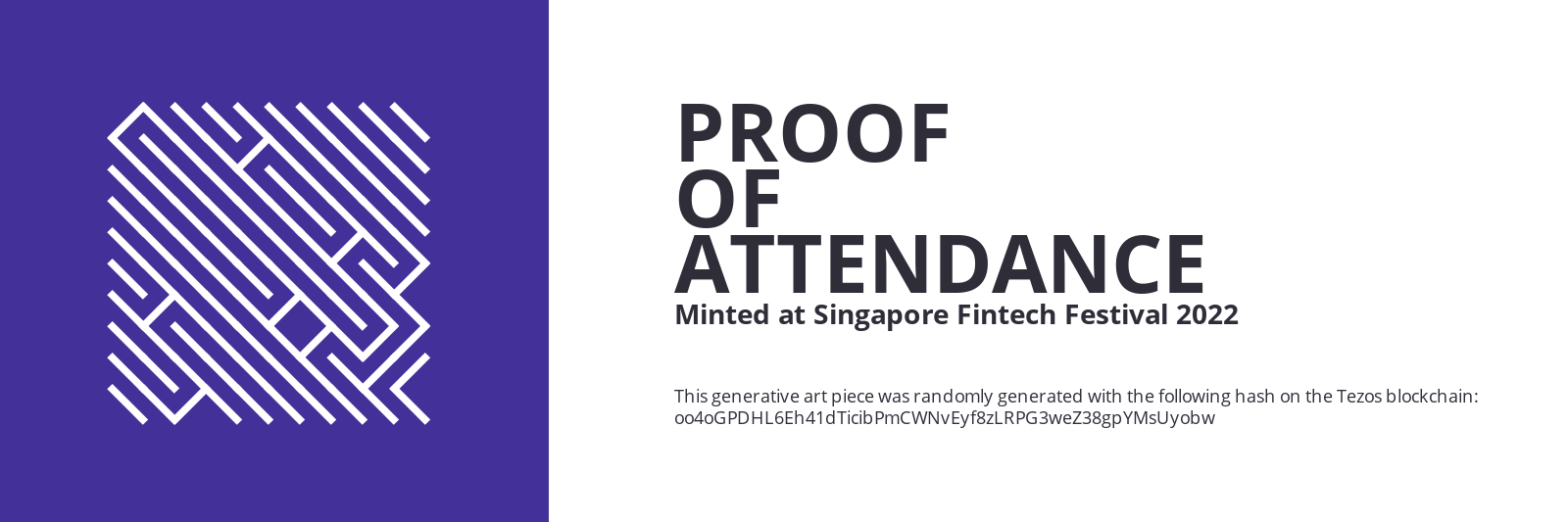 SFF2022 Proof of Attendance Token #1457 static token preview