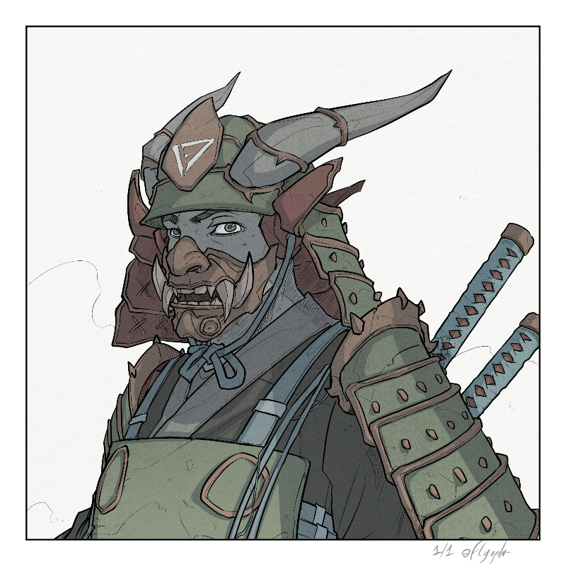 侍 (SAMURAI) #31 static NFT preview