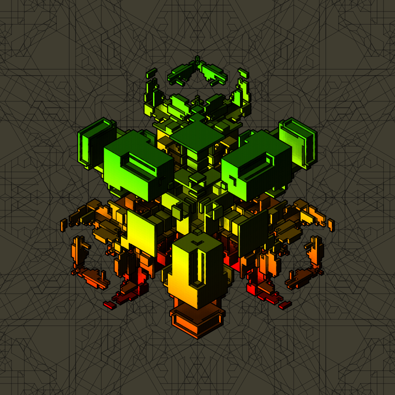 Isofrag generator series I #139 static NFT preview
