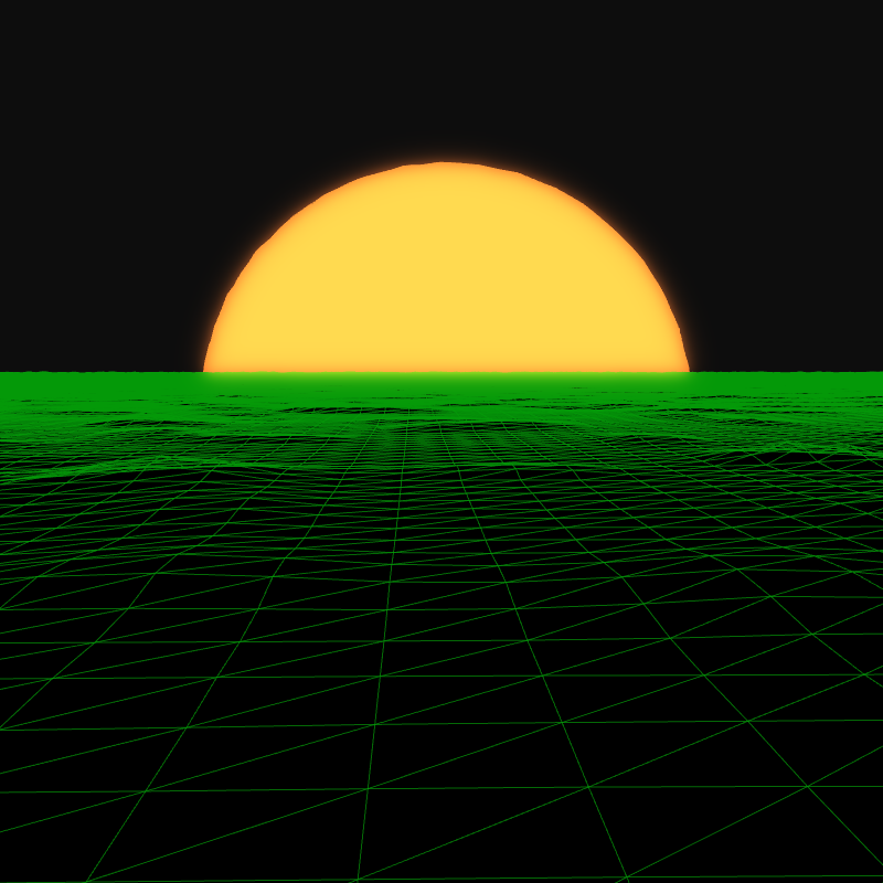 Generative Retrowave Field #44 static token preview
