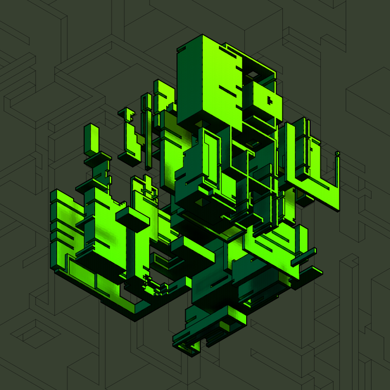 Isofrag generator series I #482 static token preview