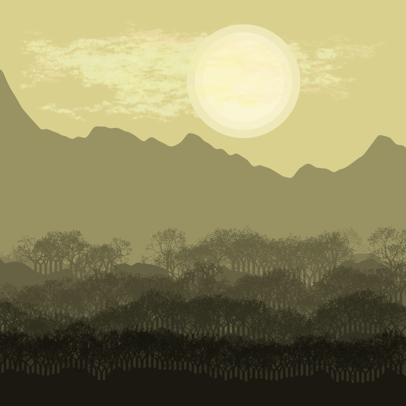 Generative Mountains #6 static NFT preview