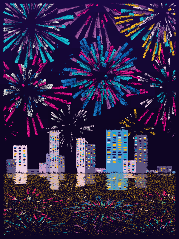 Fireworks #239 static NFT preview
