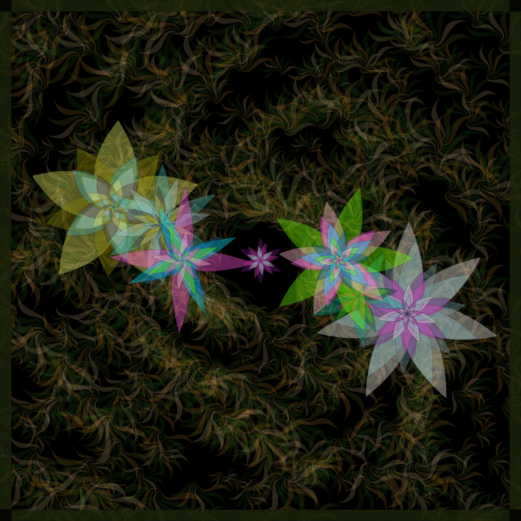 Bezier Garden #118 static NFT preview