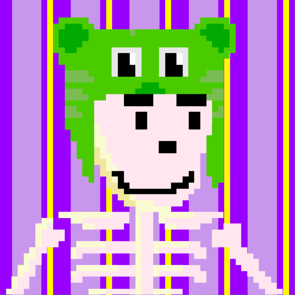 PIXEL SKULLETTI 1 #176 static token preview
