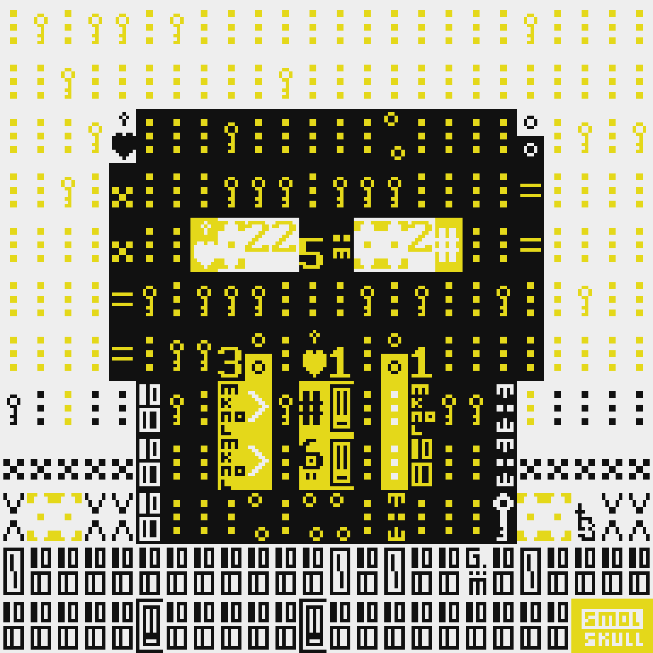 ASCII-SMOLSKULL #294 static token preview