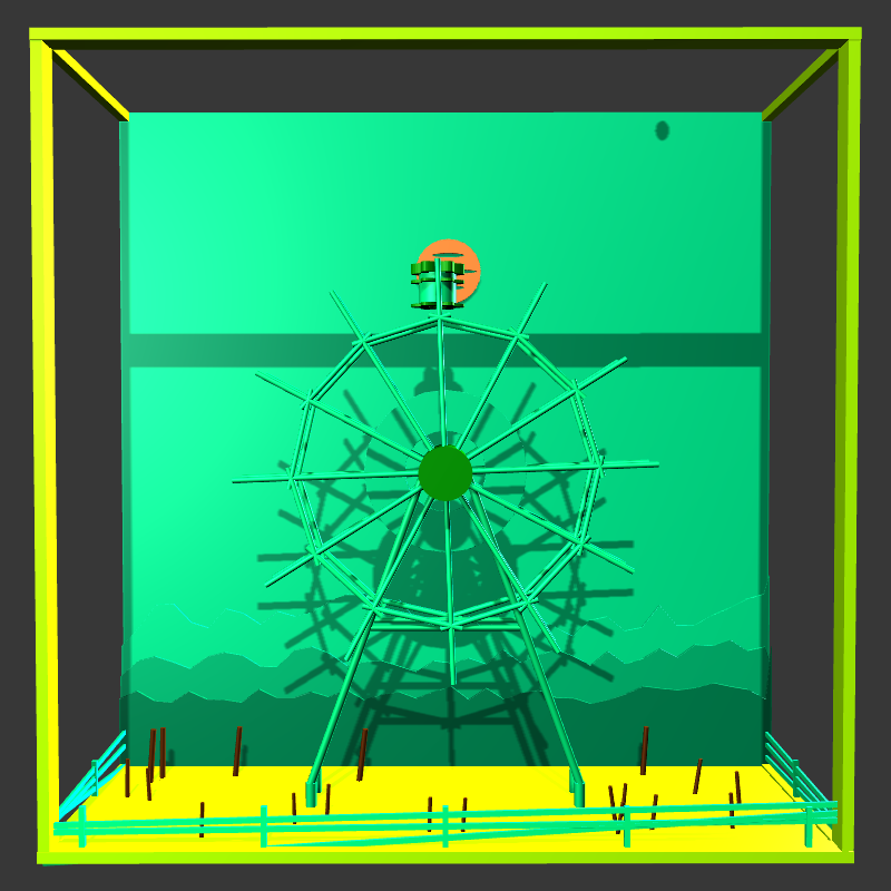 “Uncle Run” Fun Park: Ferris Wheel #35 static token preview