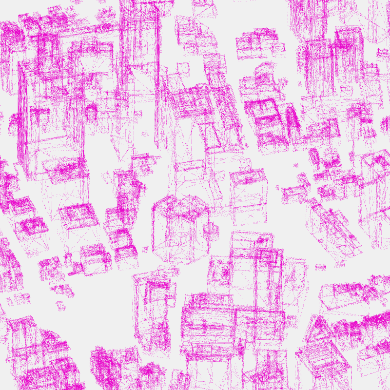 Algorithmic Drawing: Minato City Tokyo #72 static NFT preview