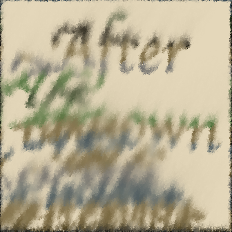 THE WORD AFTER US: An AI poetry unreading #66 static NFT preview