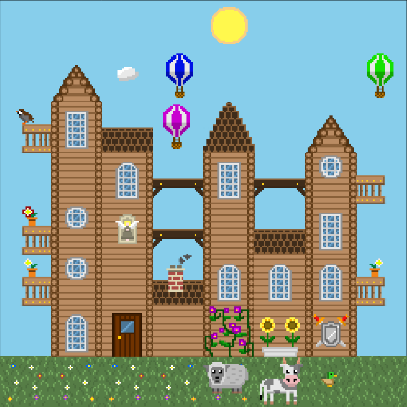 2D Mansion #85 static NFT preview