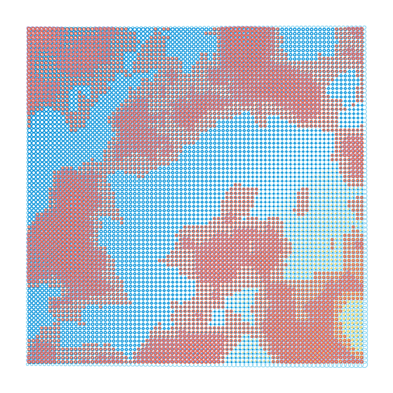 sunset for plotters #52 static NFT preview