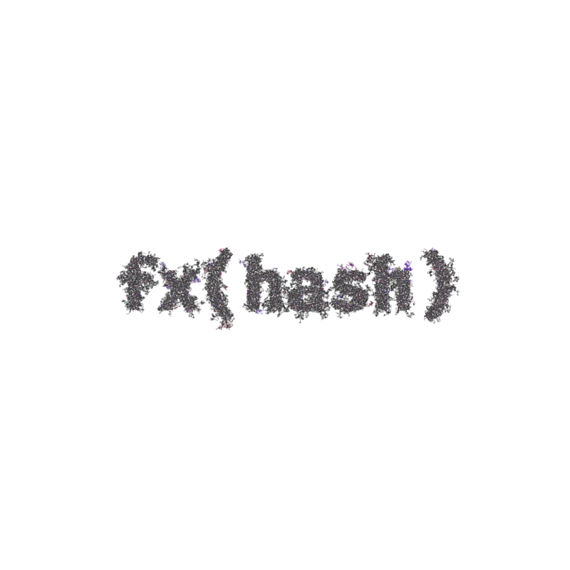 FXHASH Logo with Features #162 static token preview