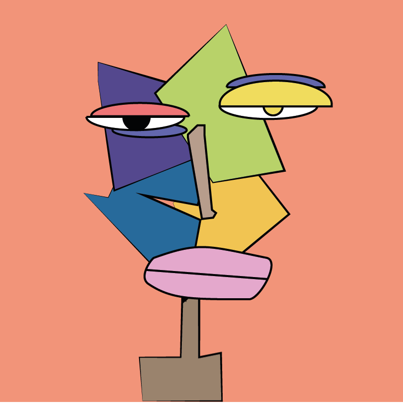 Broken face #4 static NFT preview