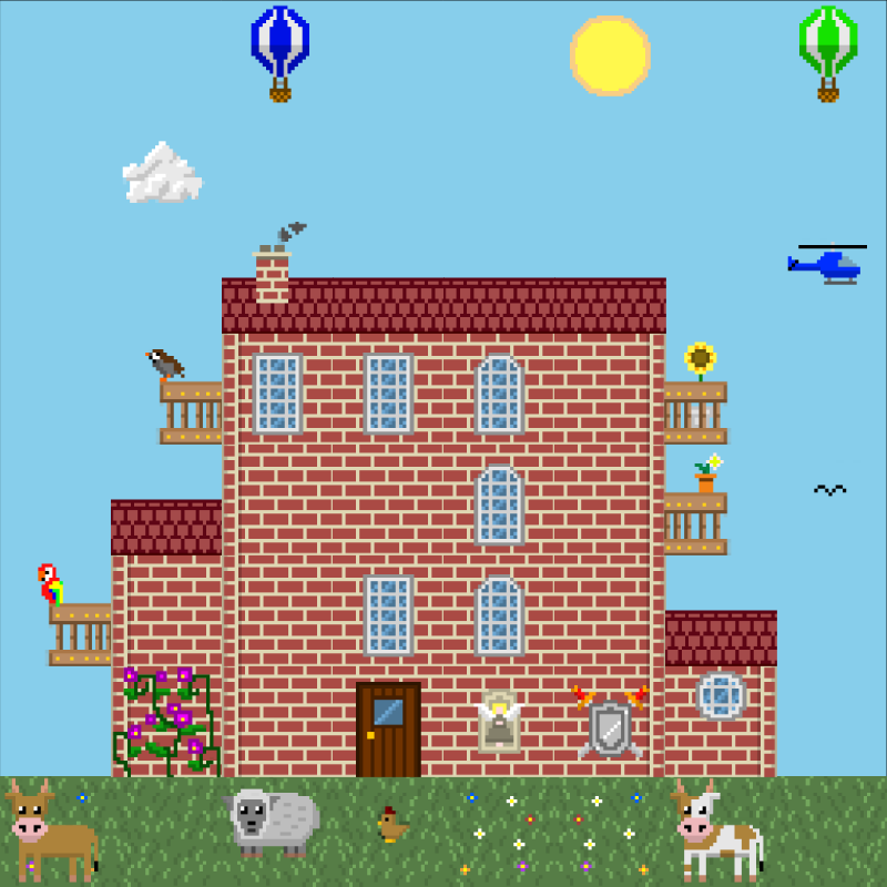 2D Mansion #123 static token preview