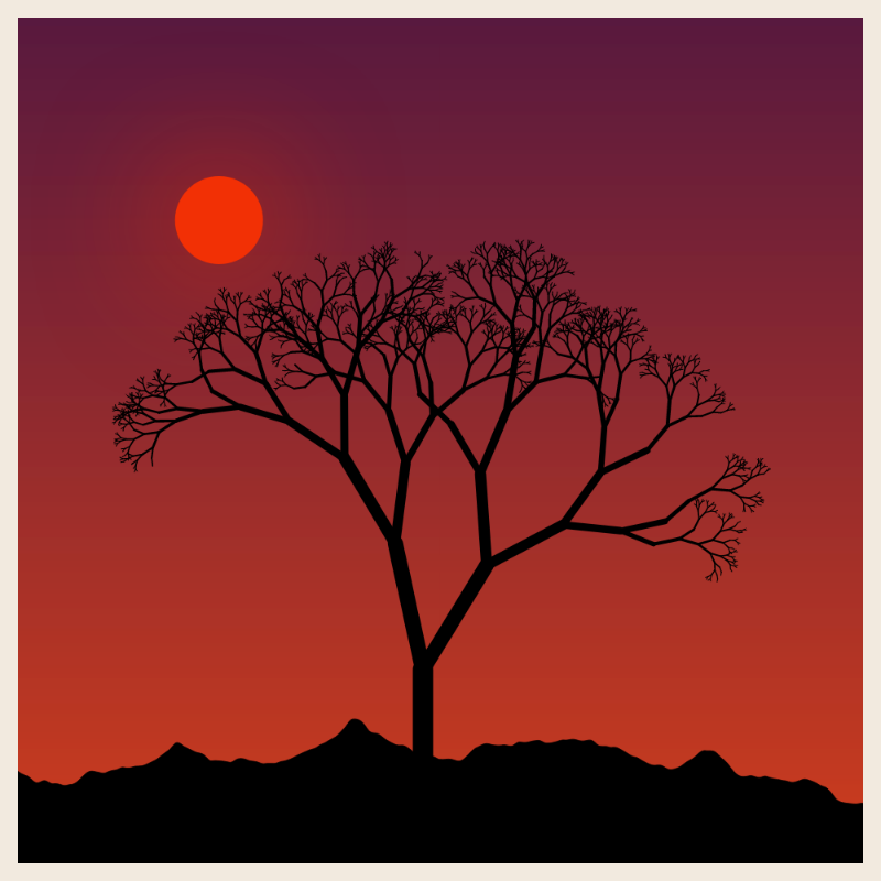 Sunset on cliff #60 static token preview