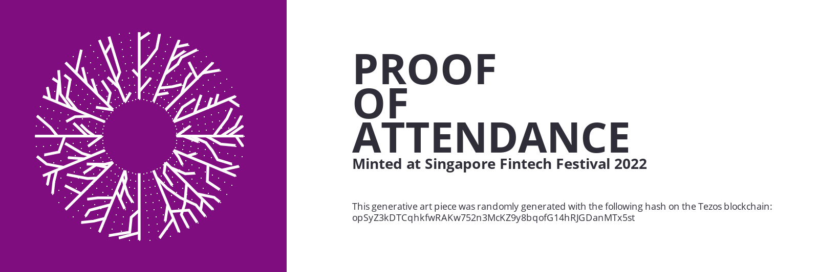 SFF2022 Proof of Attendance Token #2089 static token preview