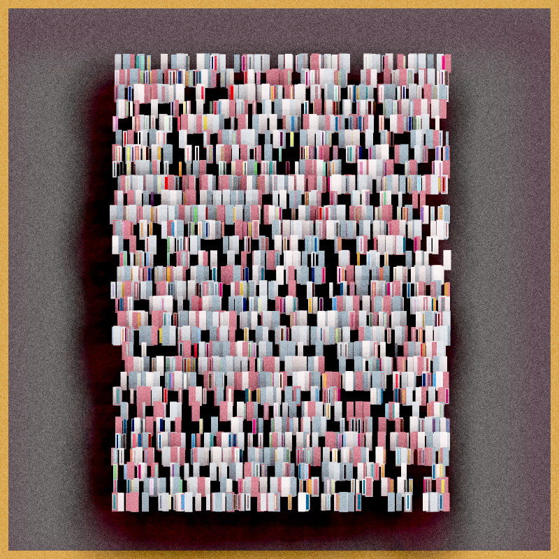 Floating Bookshelves #88 static NFT preview