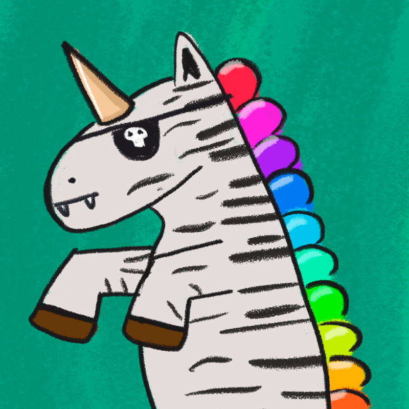 Peculiar unicornos #110 static token preview