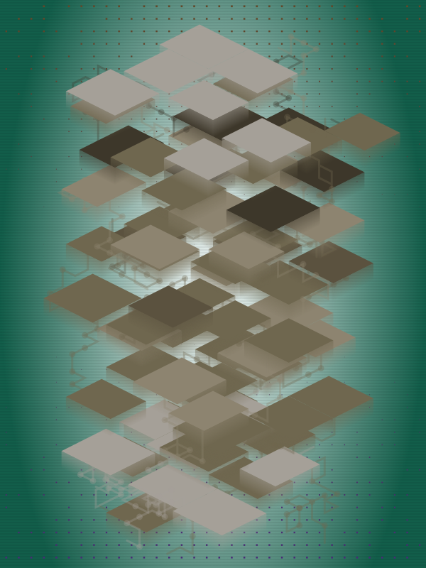 Floating Chained Platforms #42 static NFT preview