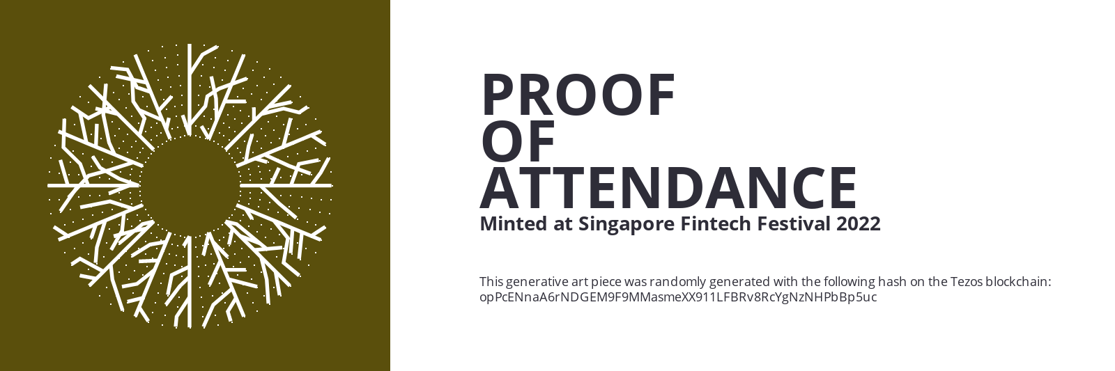 SFF2022 Proof of Attendance Token #1062 static token preview