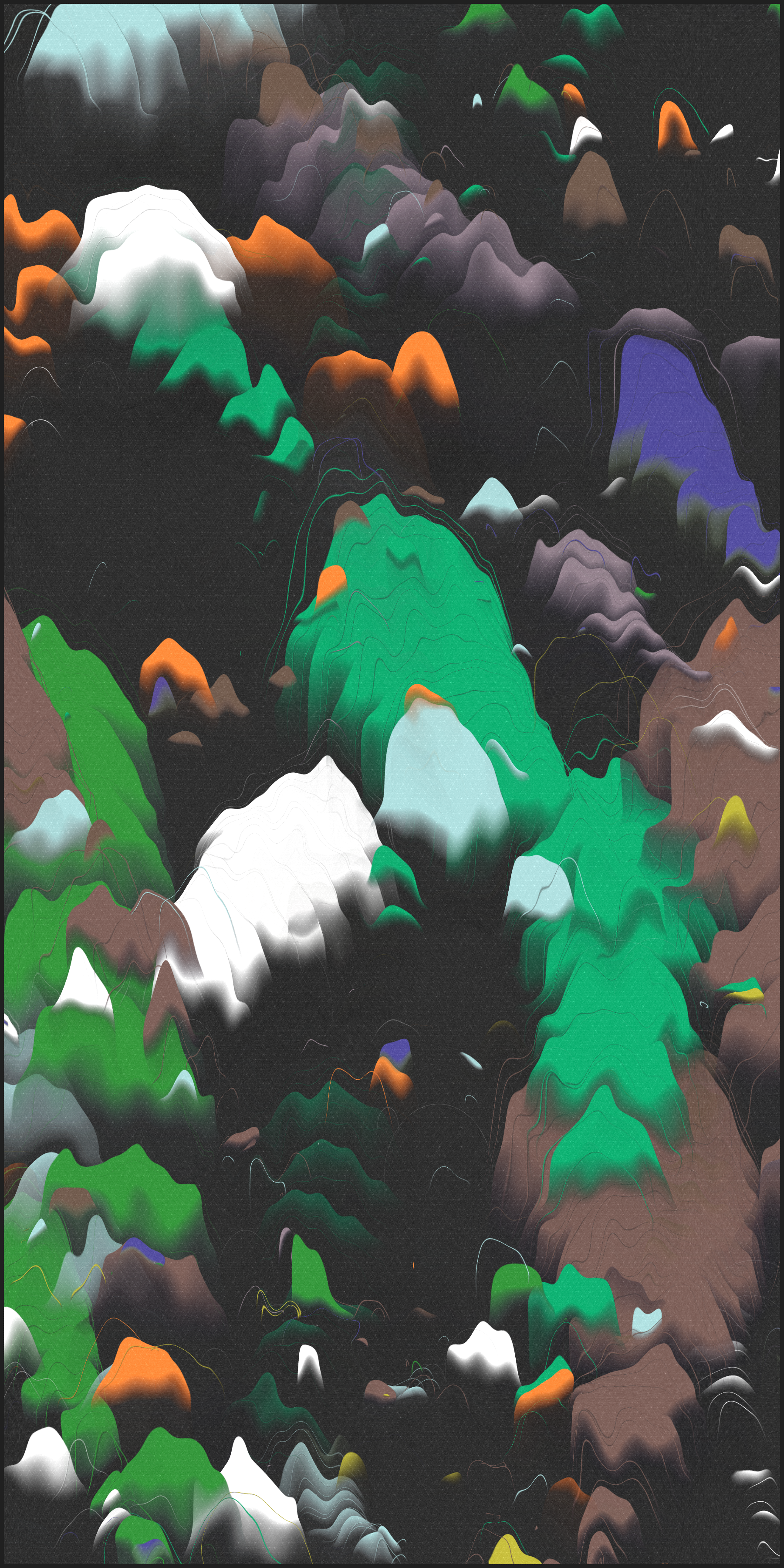 晩夏の山岳 Mountains in Late Summer #57 static NFT preview