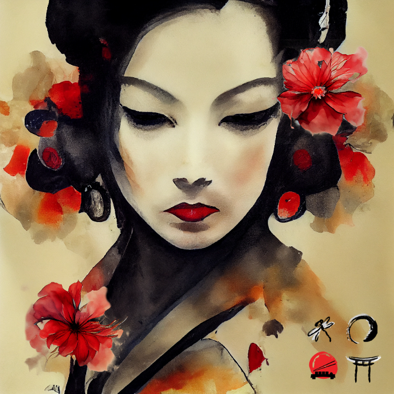 Depressed Geisha #5 static token preview