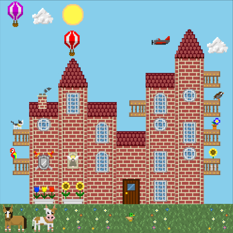 2D Mansion #548 static NFT preview