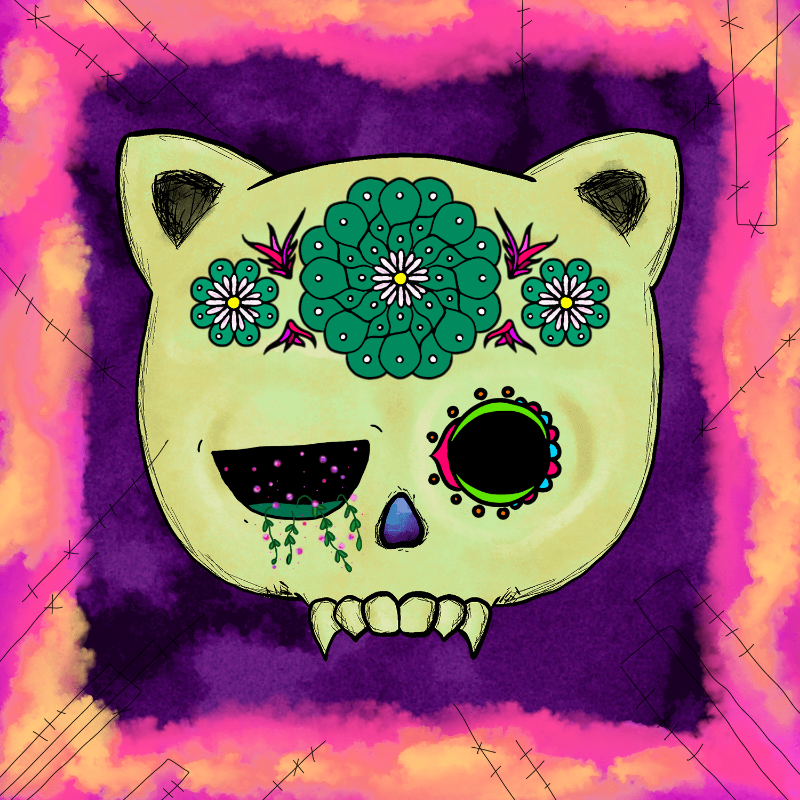 Mexican Candy Skulls #3 static token preview