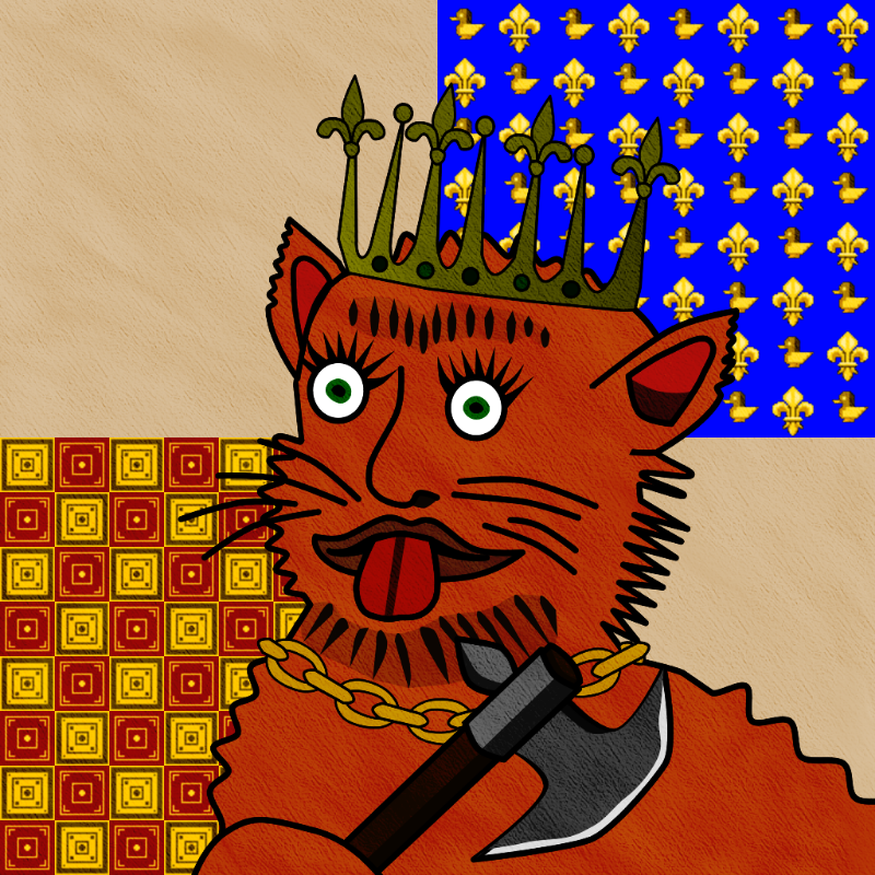 Famous Medieval Cat #109 static token preview