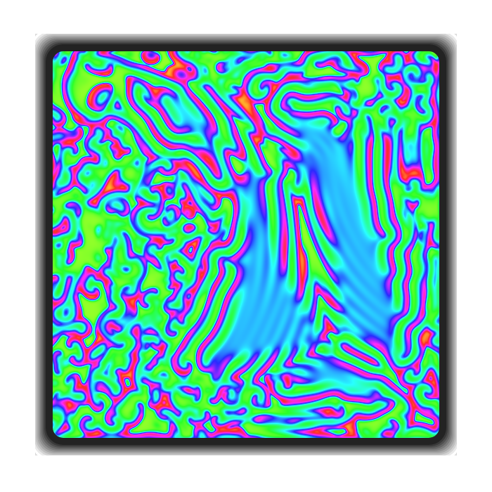 B-Z Reaction Diffusion #64 static NFT preview