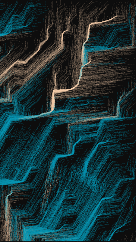 Algoscapes | Rock-face #202 static token preview