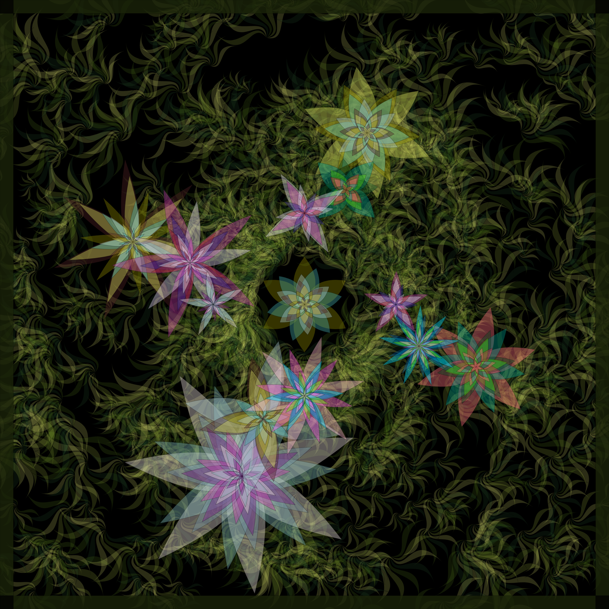Bezier Garden #33 static NFT preview