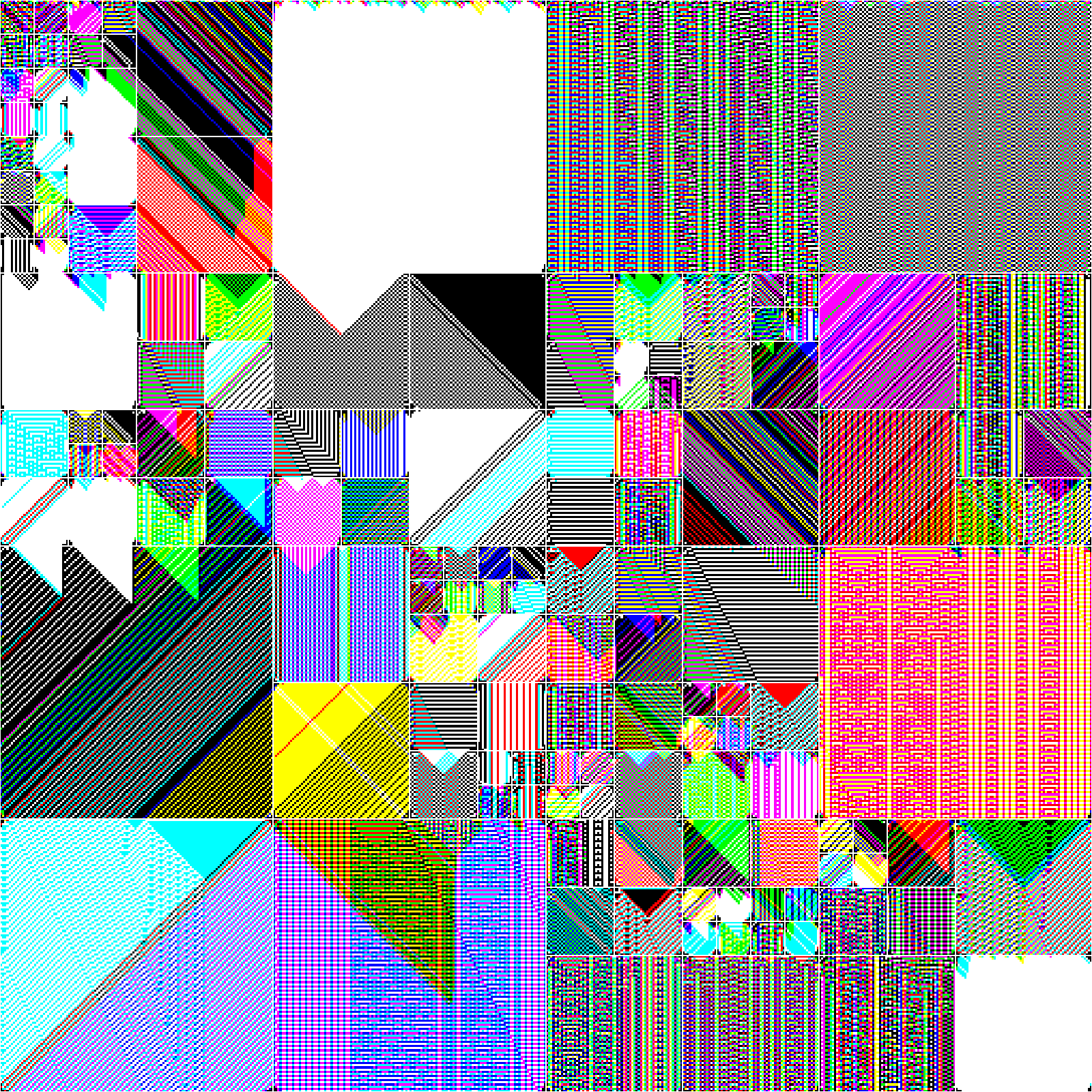 RULES (for Elementary Cellular Automata) #52 static NFT preview