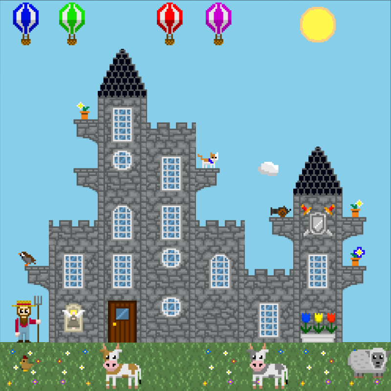 2D Mansion #844 static NFT preview