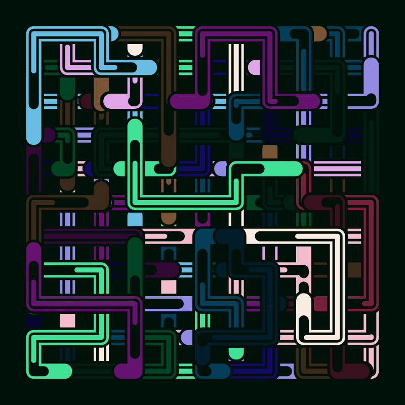 Infinite Pipes #110 static NFT preview