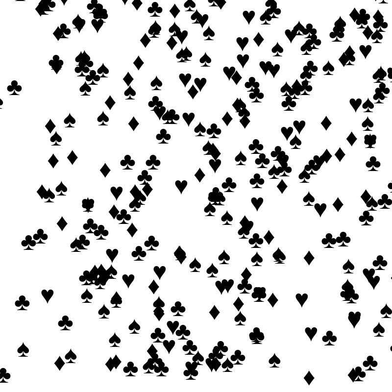 SPADES HEARTS DIAMONDS CLUBS #16 static token preview