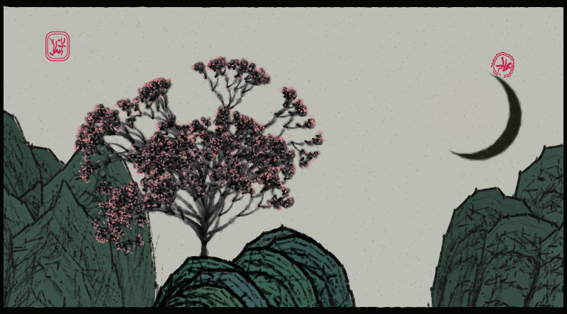 Bloom in the rain #76 static NFT preview