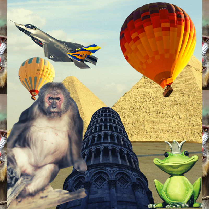 Banana & Pepe on mysterious trips #23 static token preview