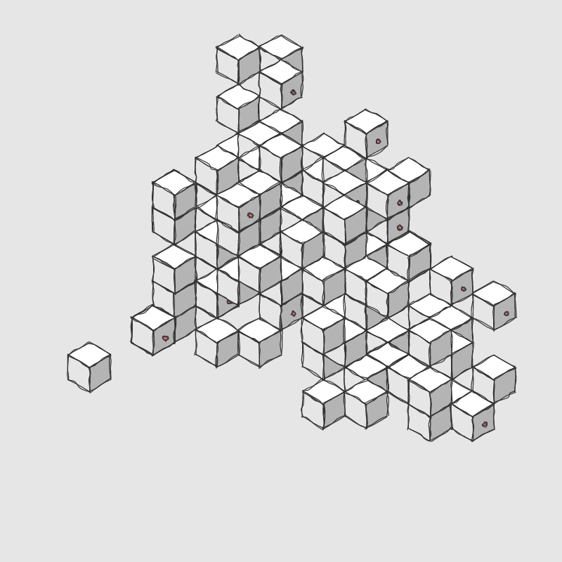 Hand drawn Voxels #1 static token preview