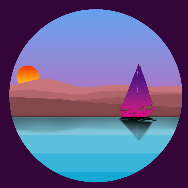 Boat on the sea #8 static token preview