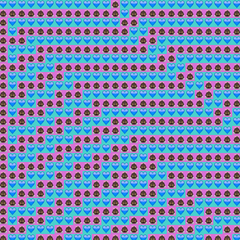 Elementary Cellular Emoji Automata #840 static NFT preview
